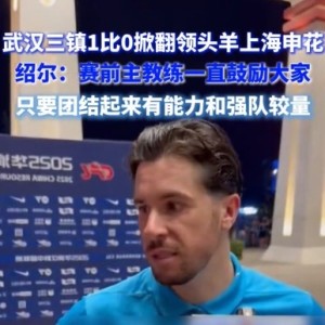 必发下载-绍尔赛后点评胜申花：全队展现顽强斗志，力克劲敌彰显勇气